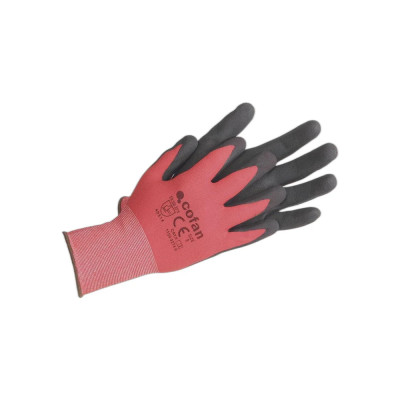 Guante Impregnado Sandy Coated Rojo/Negro Talla 9