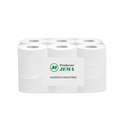 Papel Higiénico Industrial Liso 600g - 18 Rollos