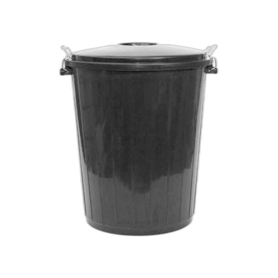 Contenedor Bin 50Ltrs Con Tapa Negro