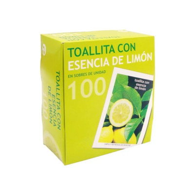 Toallitas Enfundada Limon (Caja De 100 U)