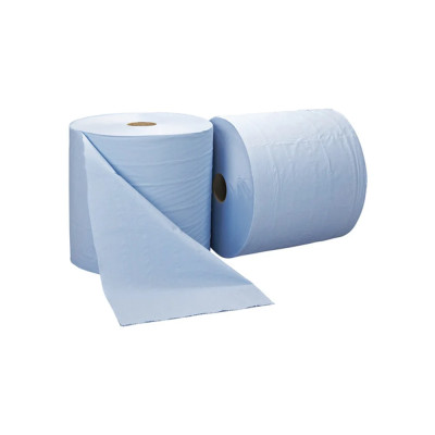 Bayeta Rollo Secante Azul Crysmar (500 Serv)